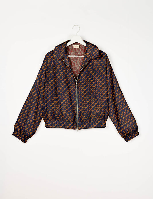 Bomber Jacket - Blue Micro Design