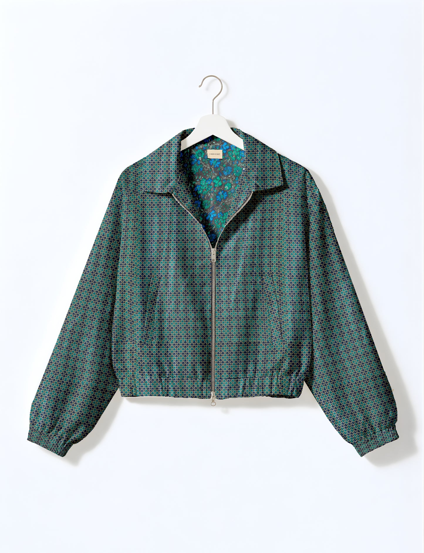 Bomber Jacket - Blue Micro Design