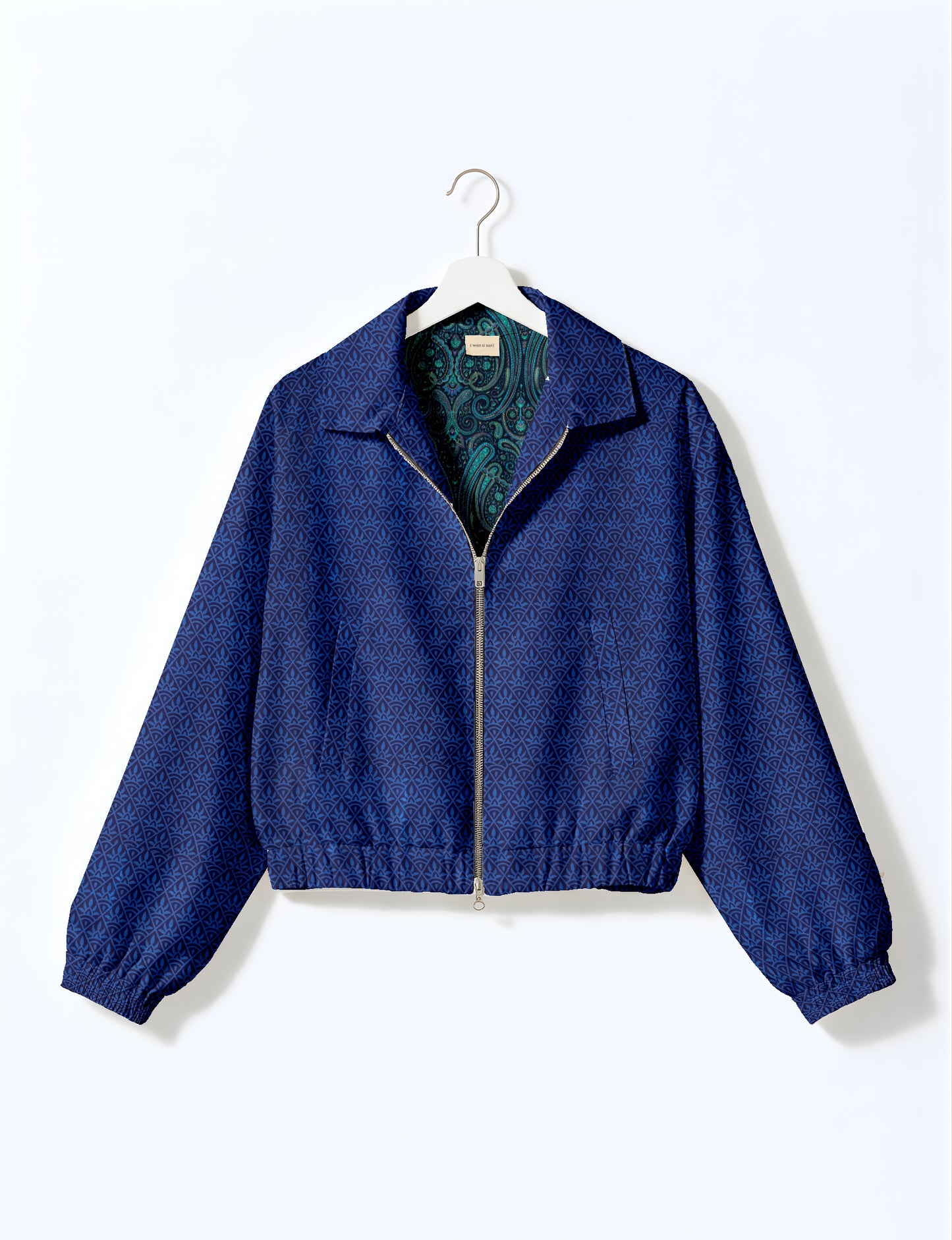 Bomber Jacket - Blue Floral