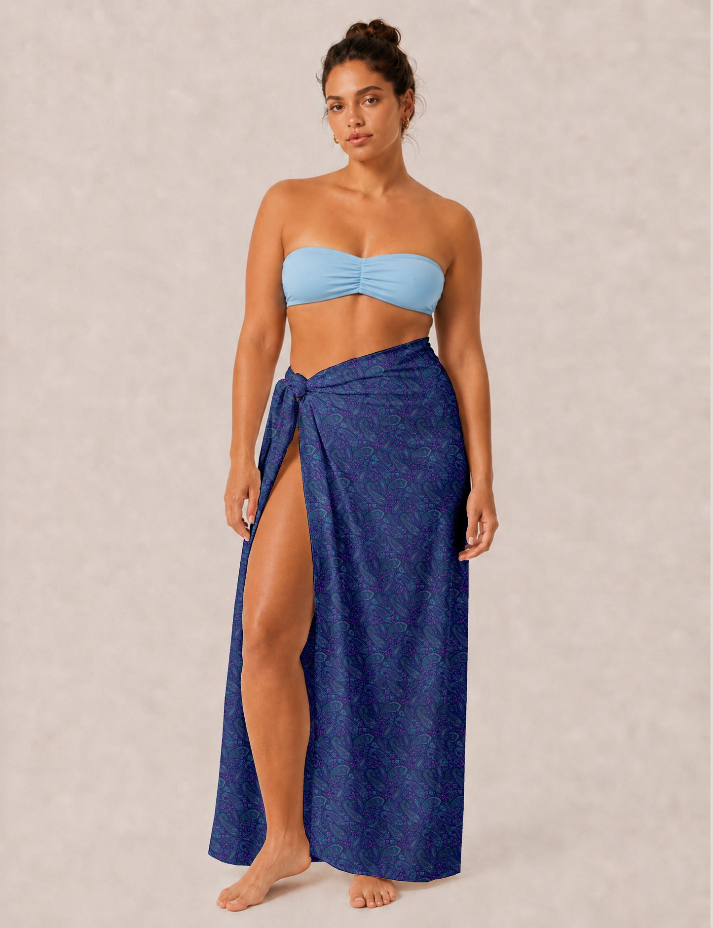 Explore sustainable elegance with our PAREO – a versatile piece for conscious fashion enthusiasts. More than an accessory, it's a statement of ethical clothing and green fashion. Ideal for getaways, this wrap-around works as a coverup, turban, or throw, showcasing our commitment to slow fashion, upcycled garments, and eco-friendly practices. Elevate your wardrobe with this eco-conscious and stylish pareo, a perfect addition to your collection of sustainable women's clothing.