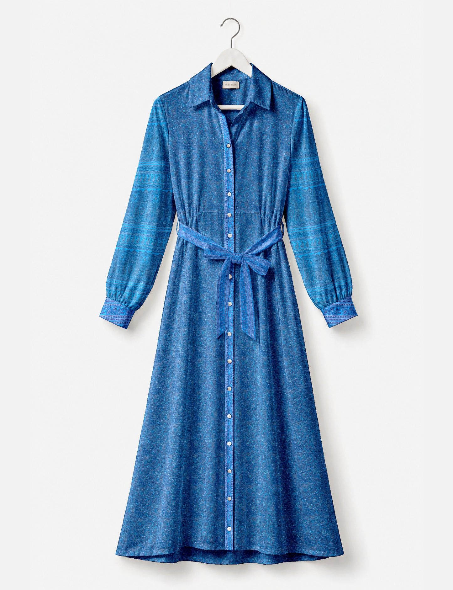 Long shirt dress - Blue Tropical