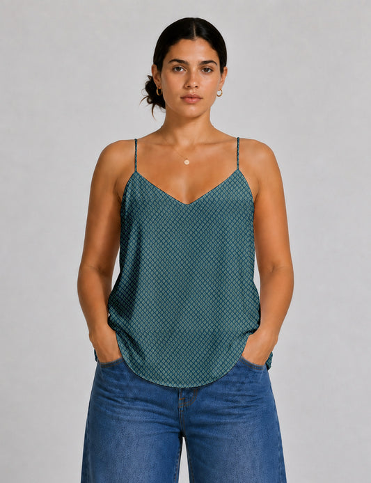 Slip top - Blue Tropical