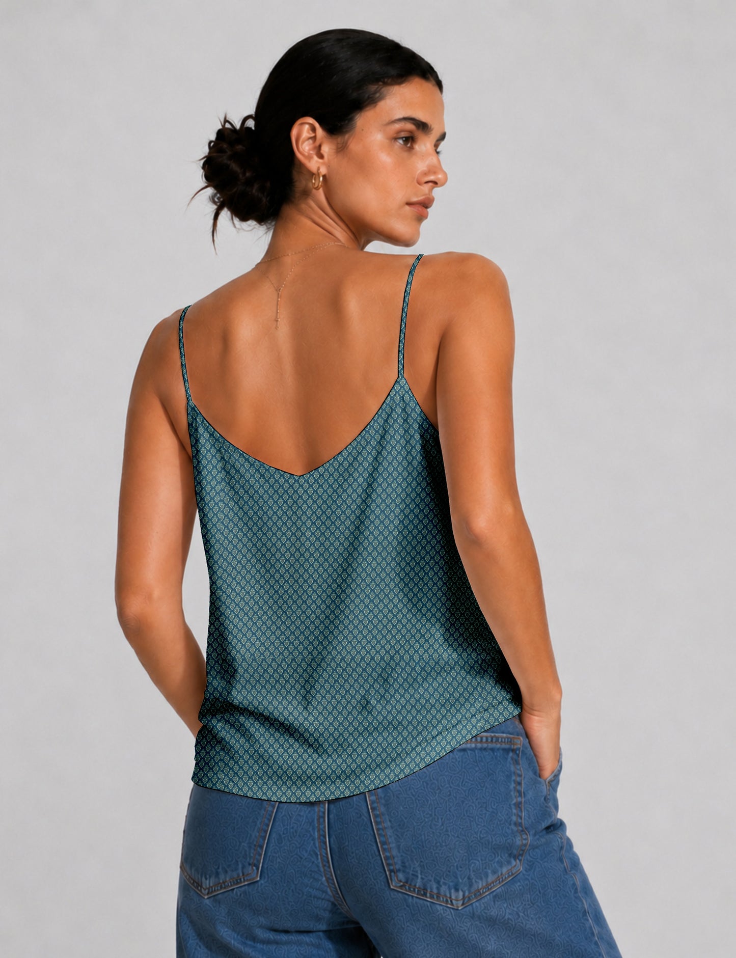 Slip top - Blue Tropical