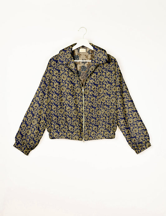 Bomber Jacket - Blue Tropical