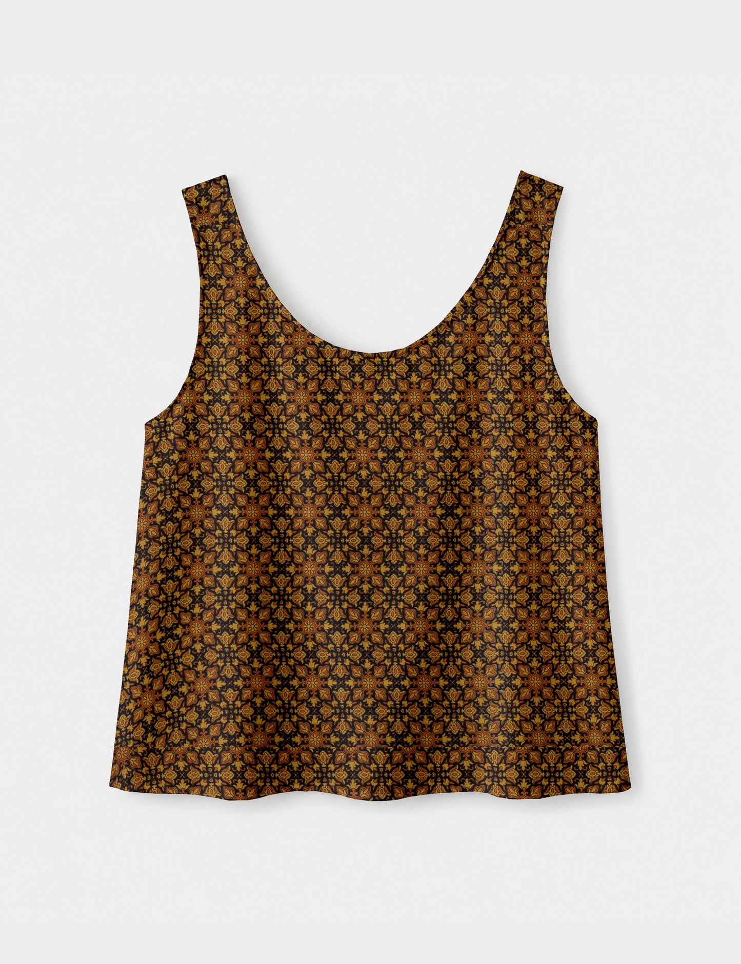 Sleeveless blouse - Blue Tropical