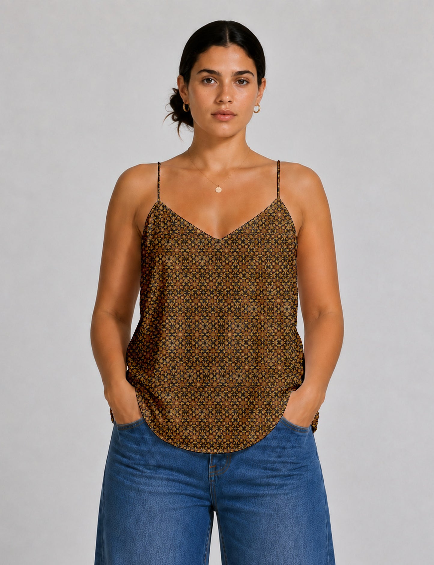 Slip top - Blue Tropical
