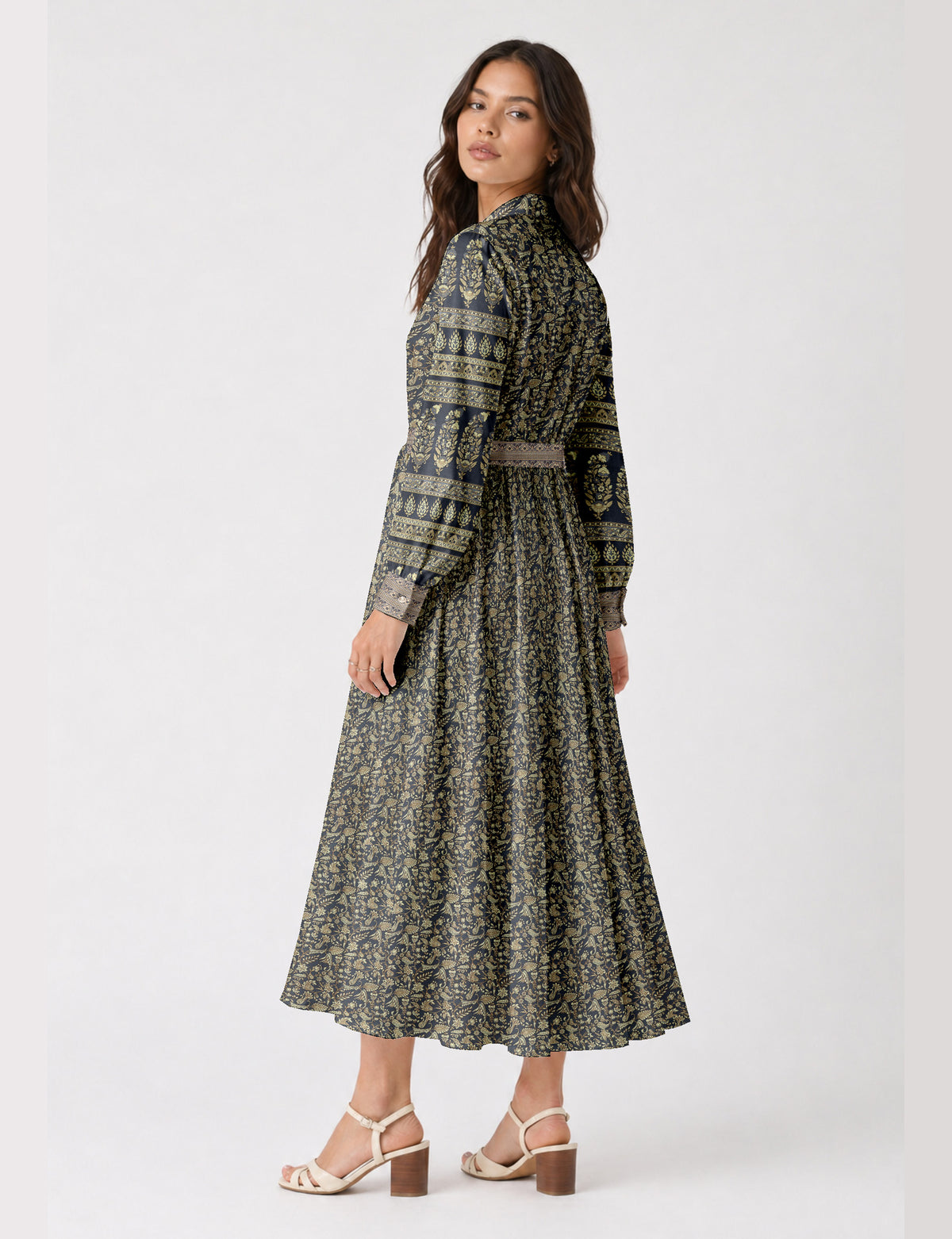 Long shirt dress - Blue Tropical