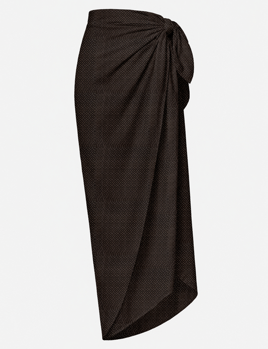Explore sustainable elegance with our PAREO – a versatile piece for conscious fashion enthusiasts. More than an accessory, it's a statement of ethical clothing and green fashion. Ideal for getaways, this wrap-around works as a coverup, turban, or throw, showcasing our commitment to slow fashion, upcycled garments, and eco-friendly practices. Elevate your wardrobe with this eco-conscious and stylish pareo, a perfect addition to your collection of sustainable women's clothing.