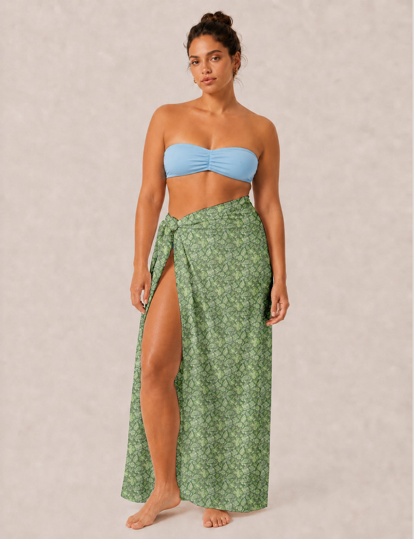Explore sustainable elegance with our PAREO – a versatile piece for conscious fashion enthusiasts. More than an accessory, it's a statement of ethical clothing and green fashion. Ideal for getaways, this wrap-around works as a coverup, turban, or throw, showcasing our commitment to slow fashion, upcycled garments, and eco-friendly practices. Elevate your wardrobe with this eco-conscious and stylish pareo, a perfect addition to your collection of sustainable women's clothing.