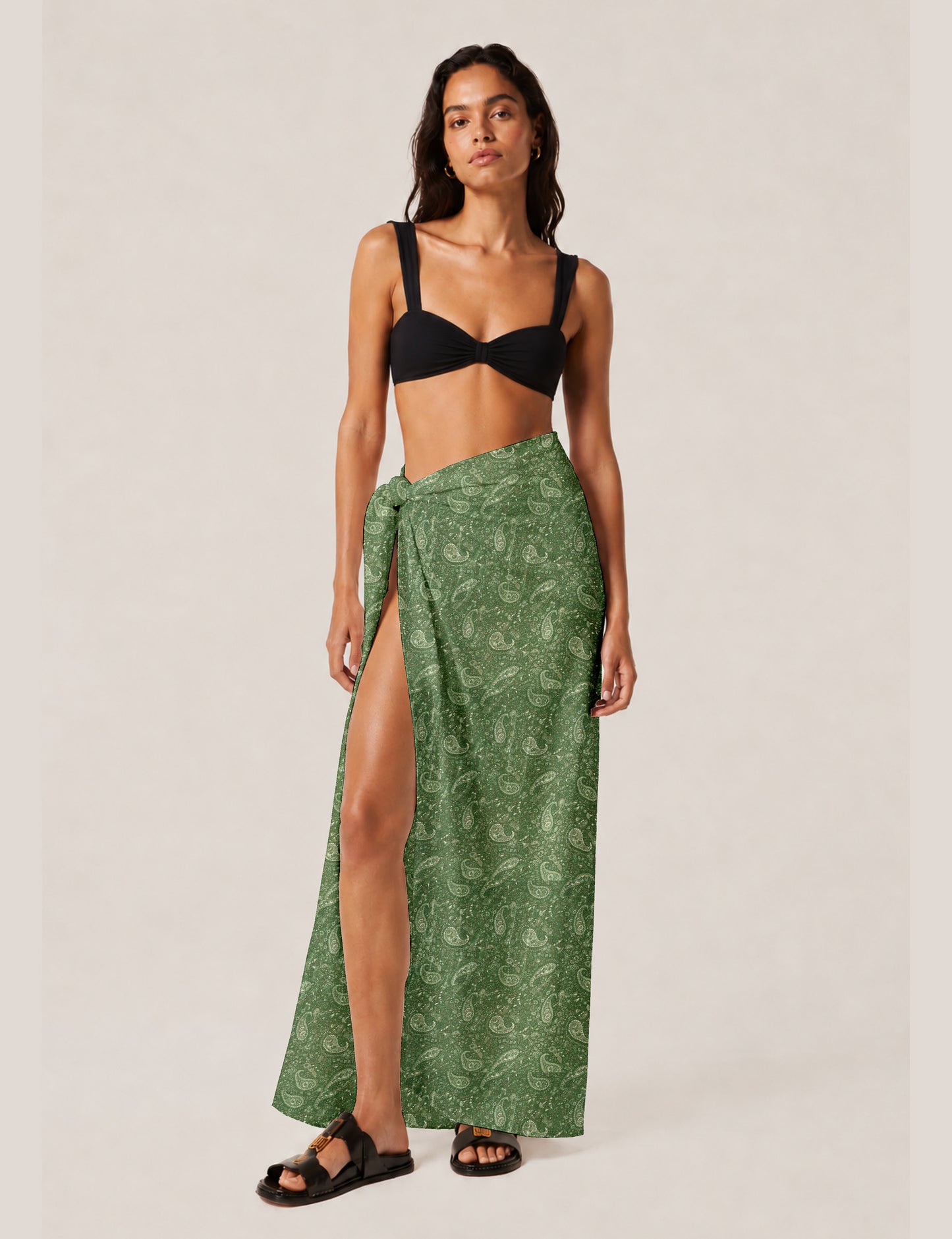 Pareo - Green Paisley