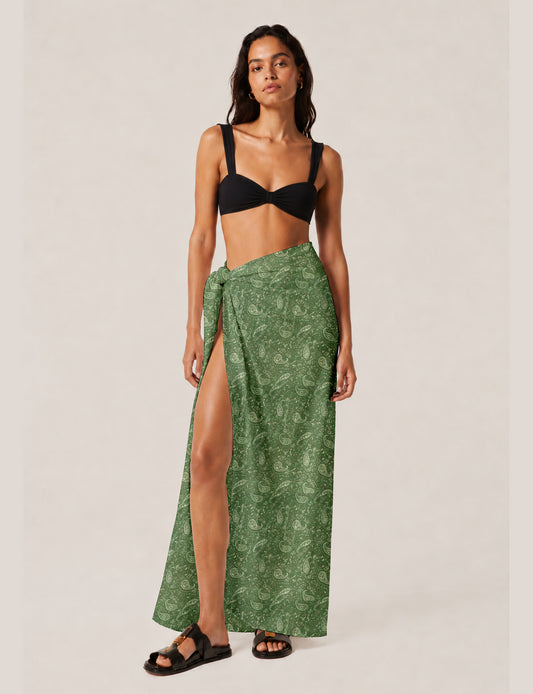 Pareo - Green Paisley