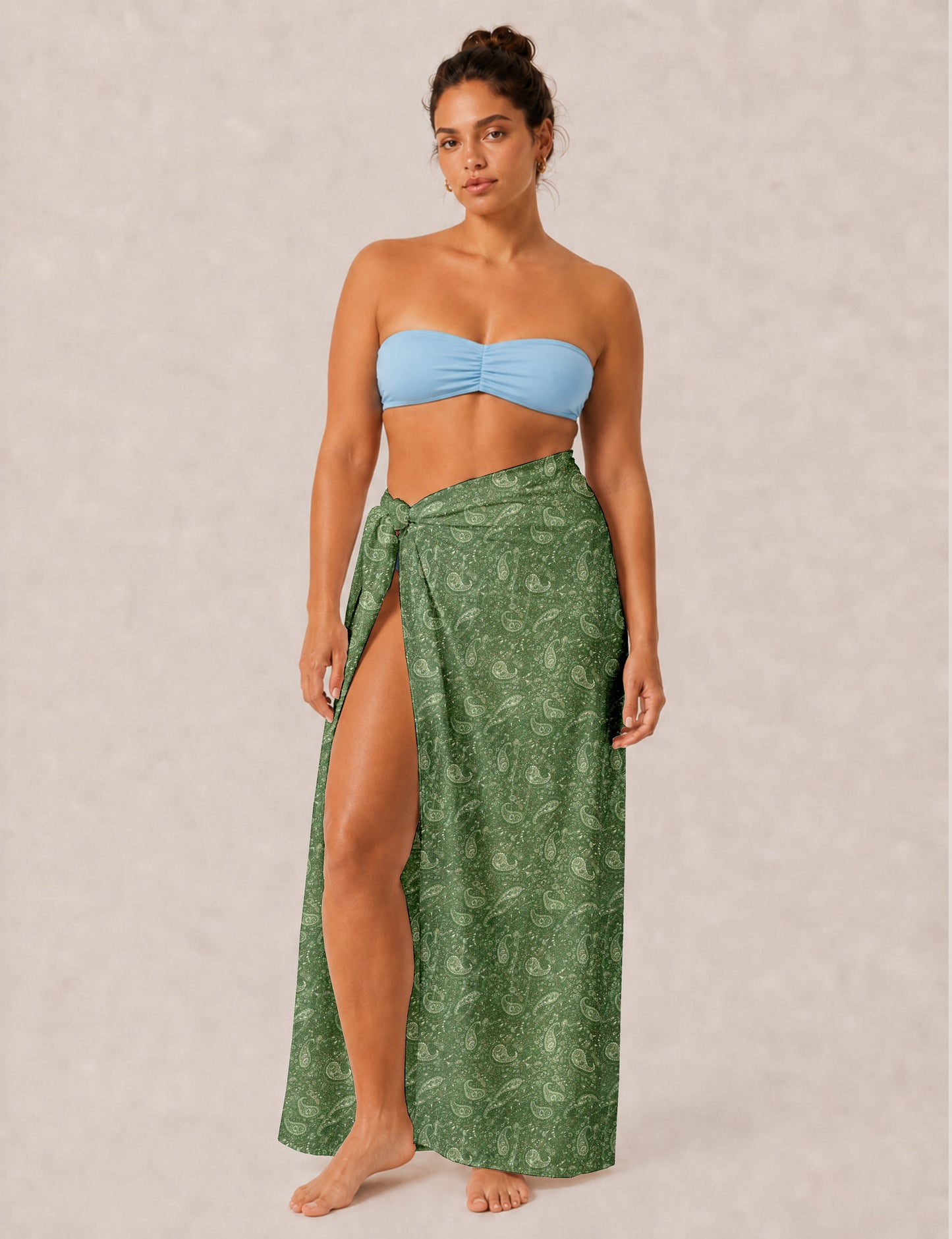 Pareo - Green Paisley
