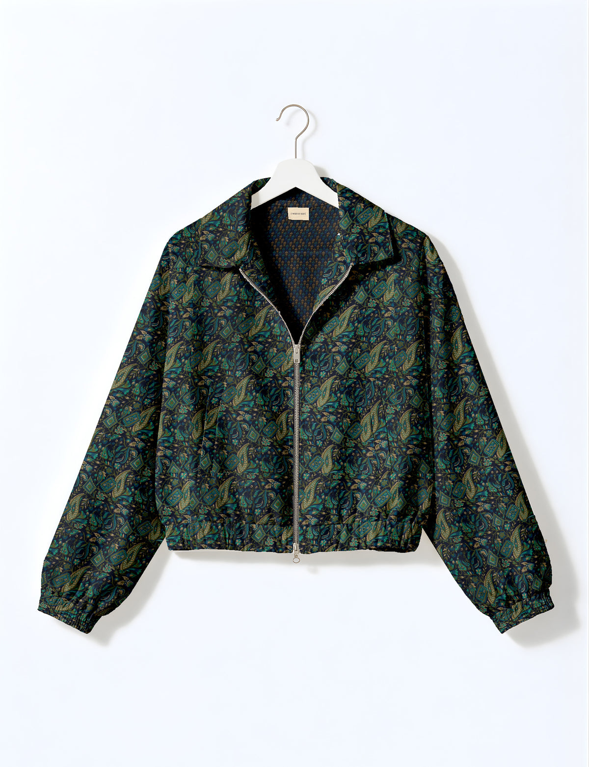 Bomber jacket - Green Paisley