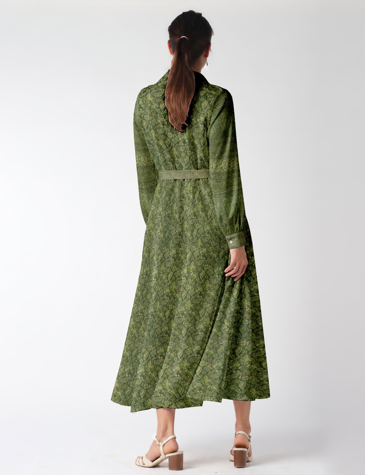 Long shirt dress - Yellow Tropical