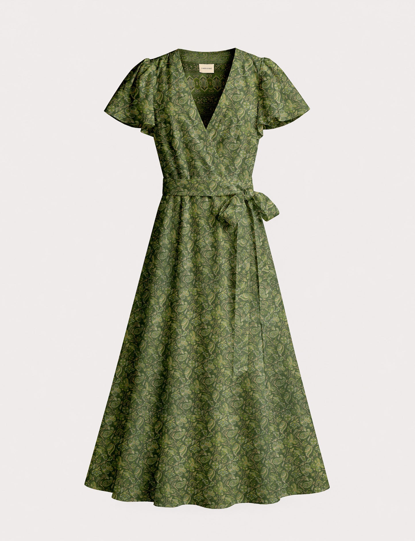 Wrap dress - Yellow Tropical