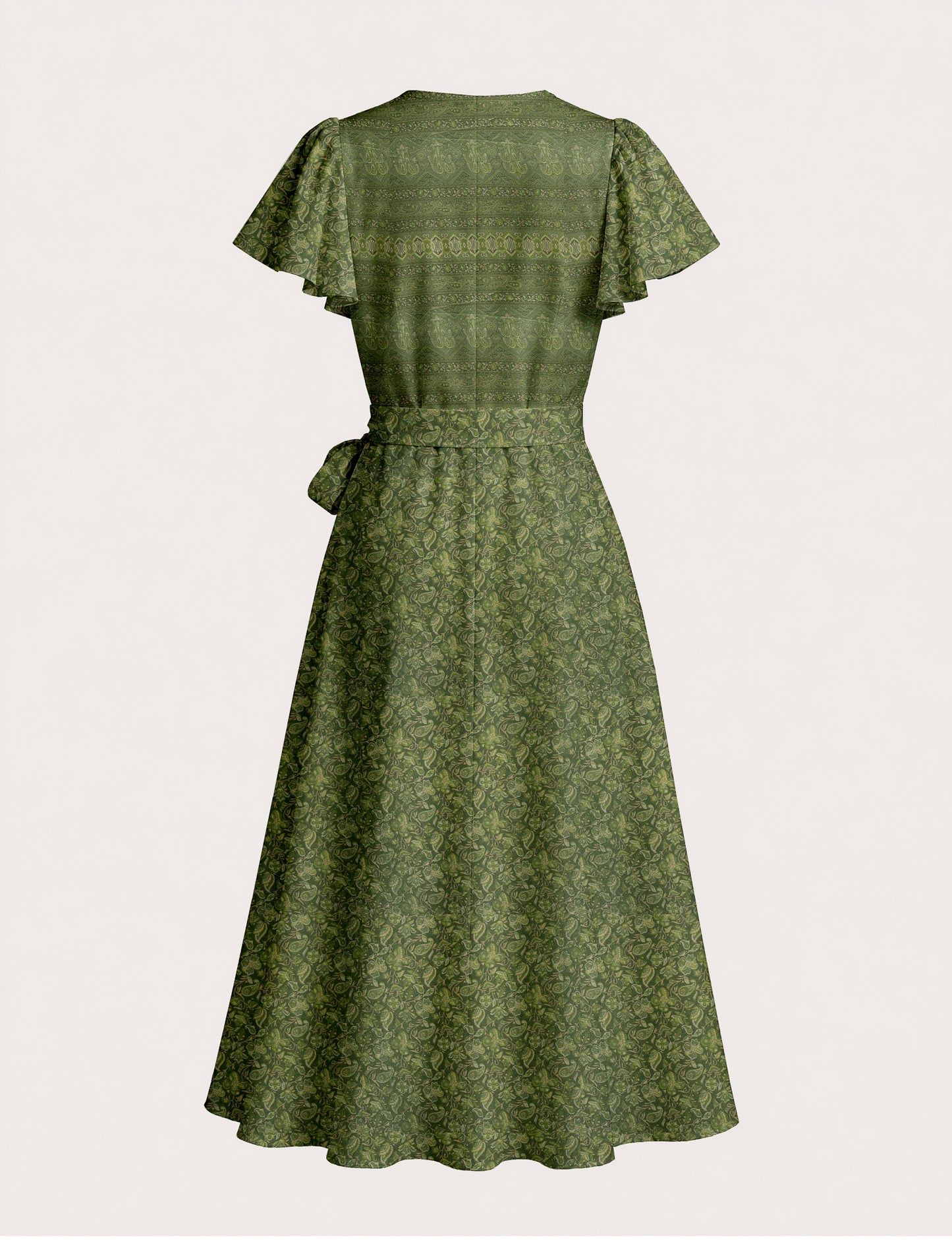 Wrap dress - Yellow Tropical