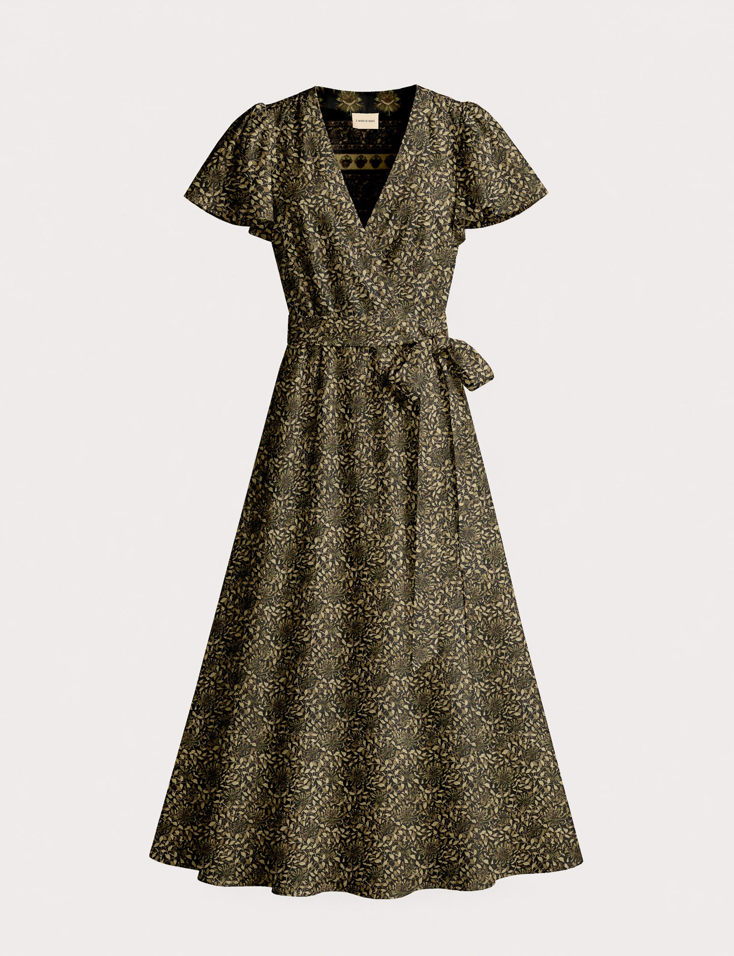 Wrap dress - Green Tropical
