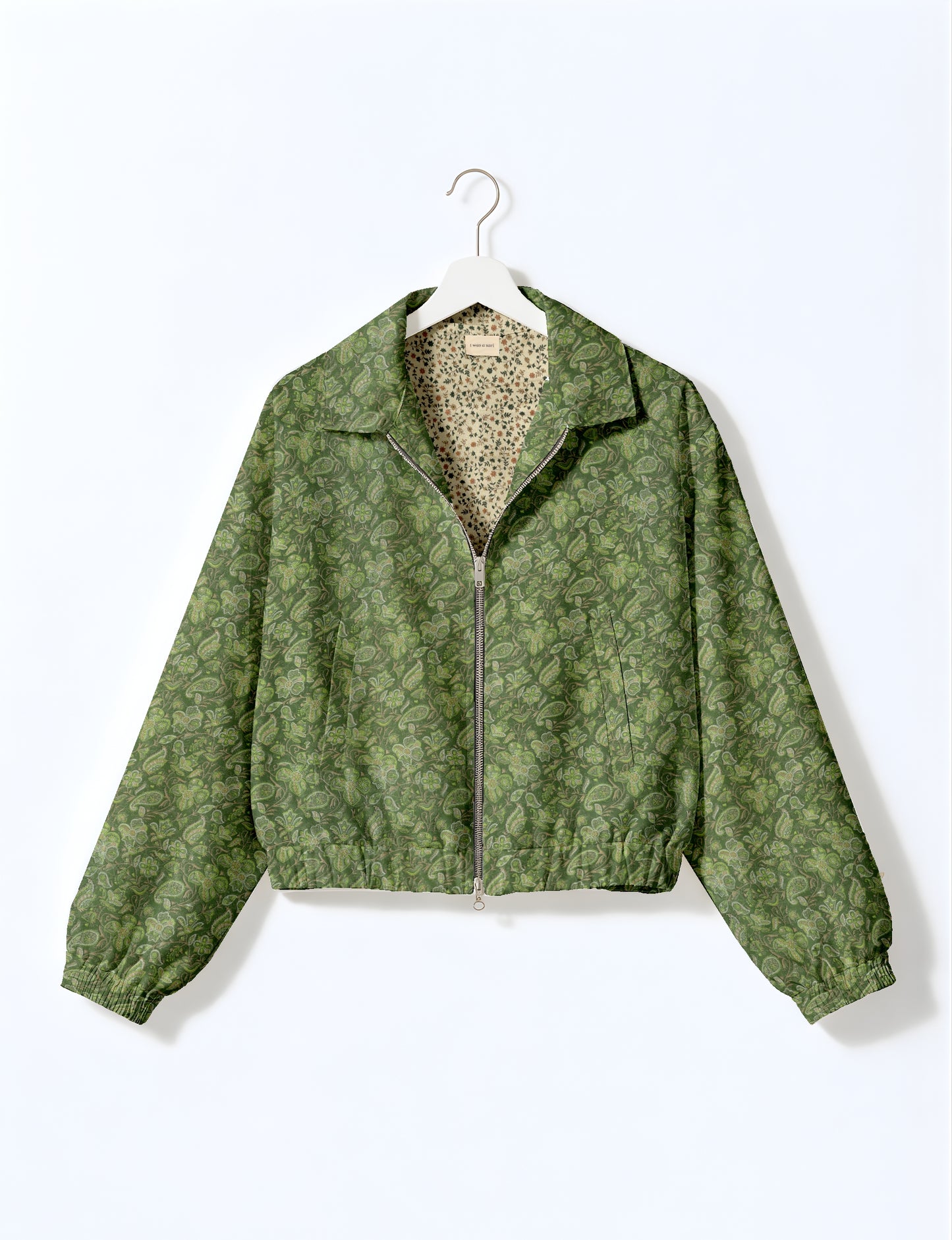 Bomber Jacket - Green Tropical