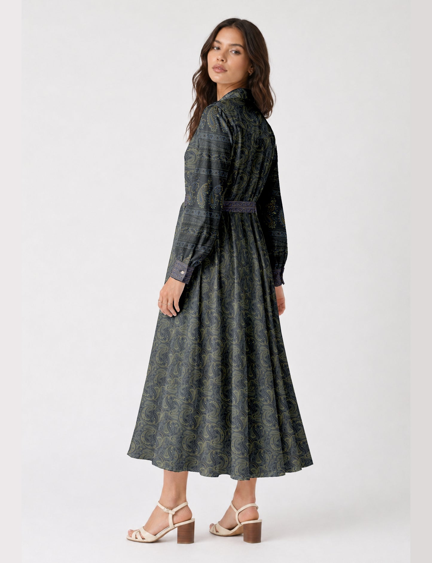 Stylish long shirt dress for everyday wear and travel