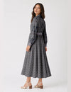 Long shirt dress - Grey Paisley