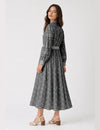 Long shirt dress - Grey Paisley