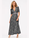 Maxi romantic dress - Grey Paisley