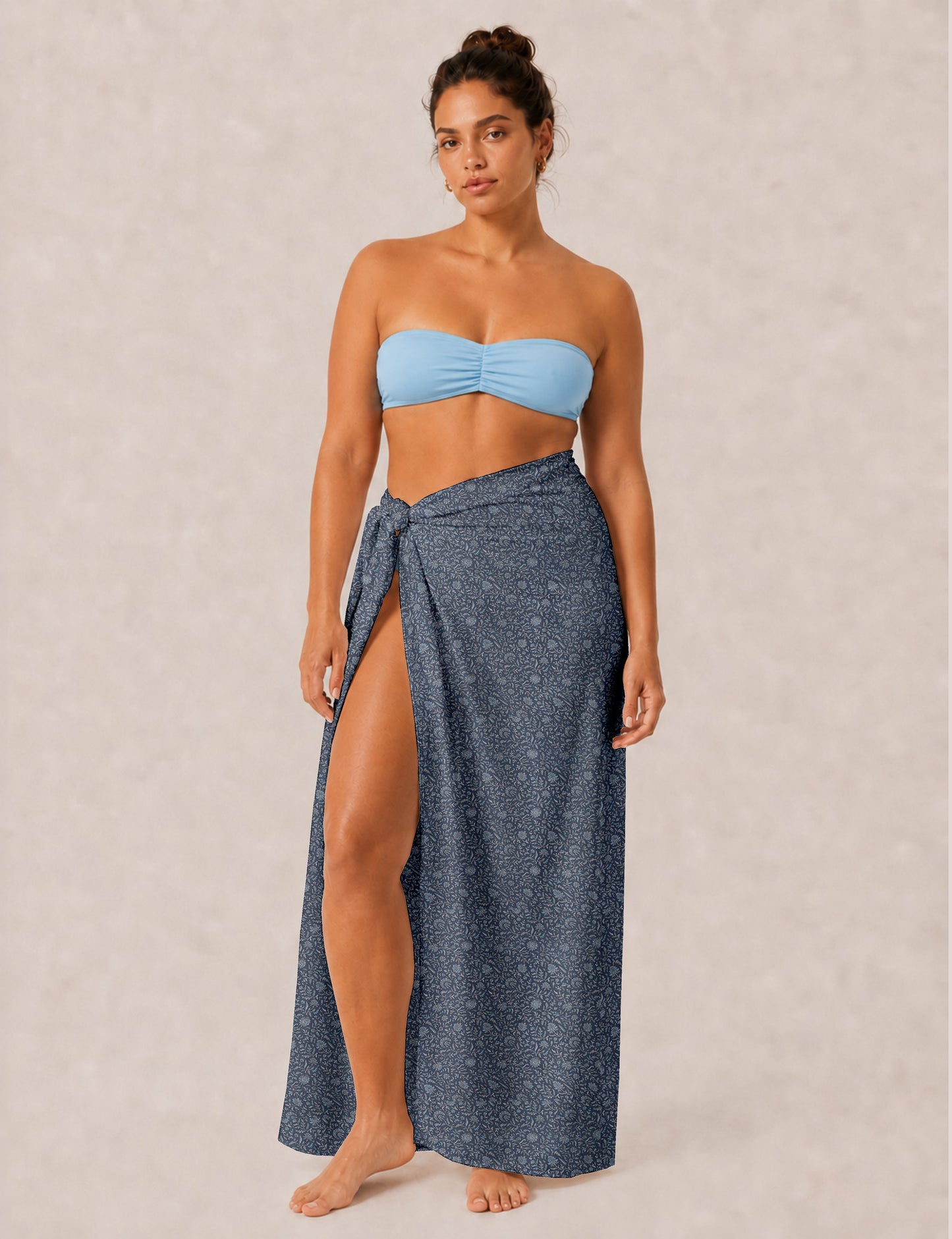 Explore sustainable elegance with our PAREO – a versatile piece for conscious fashion enthusiasts. More than an accessory, it's a statement of ethical clothing and green fashion. Ideal for getaways, this wrap-around works as a coverup, turban, or throw, showcasing our commitment to slow fashion, upcycled garments, and eco-friendly practices. Elevate your wardrobe with this eco-conscious and stylish pareo, a perfect addition to your collection of sustainable women's clothing.