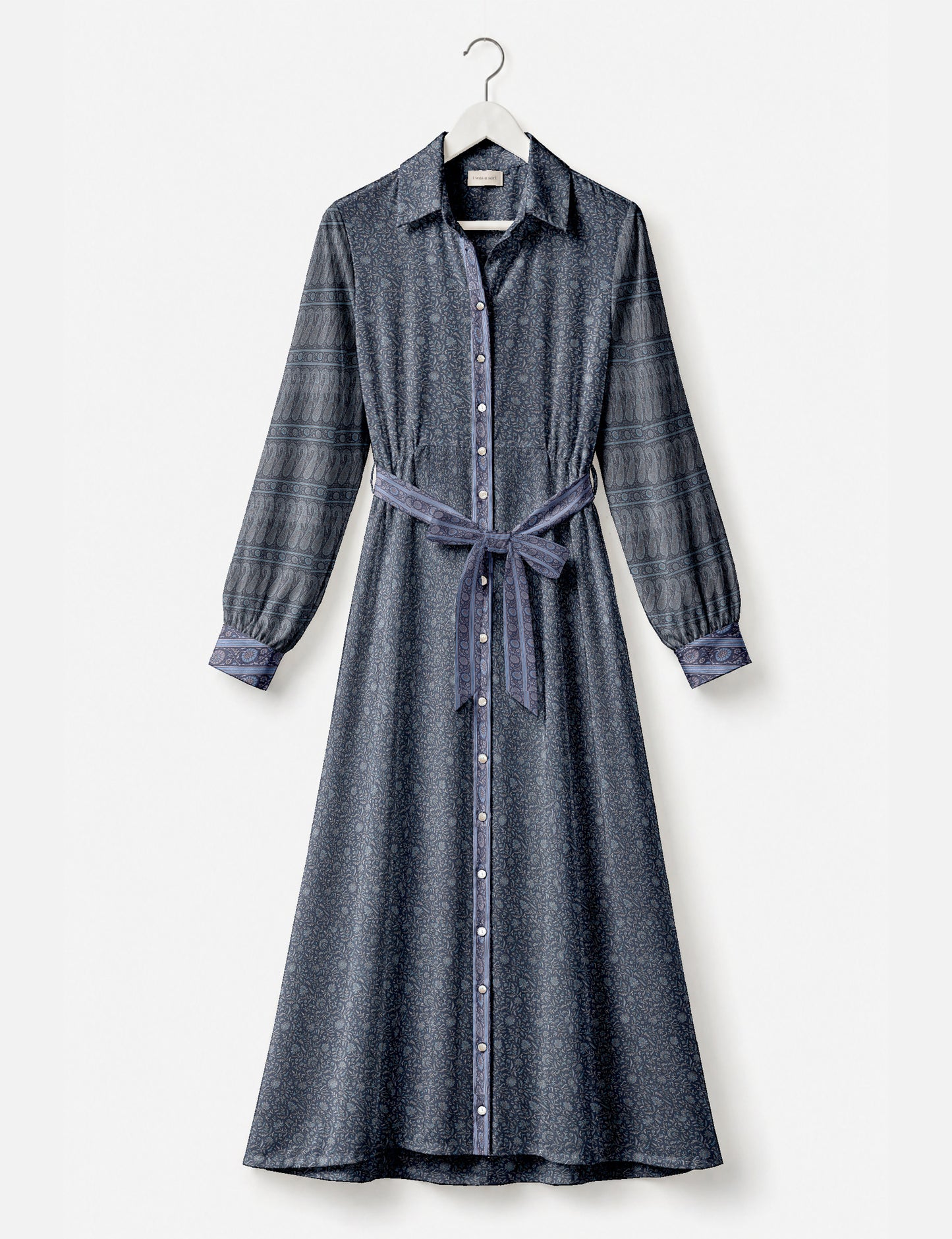 Long shirt dress - Grey Tropical