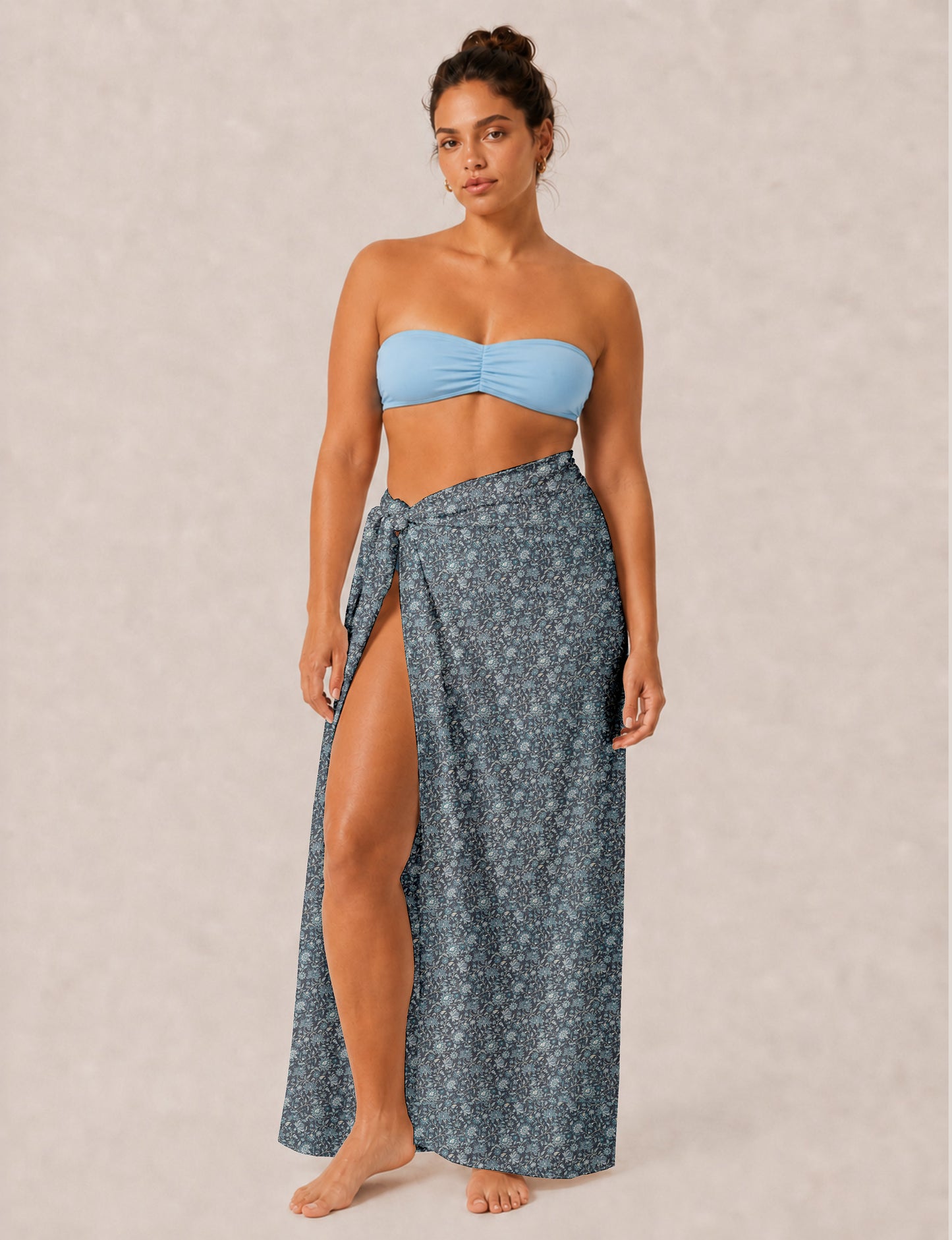 Explore sustainable elegance with our PAREO – a versatile piece for conscious fashion enthusiasts. More than an accessory, it's a statement of ethical clothing and green fashion. Ideal for getaways, this wrap-around works as a coverup, turban, or throw, showcasing our commitment to slow fashion, upcycled garments, and eco-friendly practices. Elevate your wardrobe with this eco-conscious and stylish pareo, a perfect addition to your collection of sustainable women's clothing.