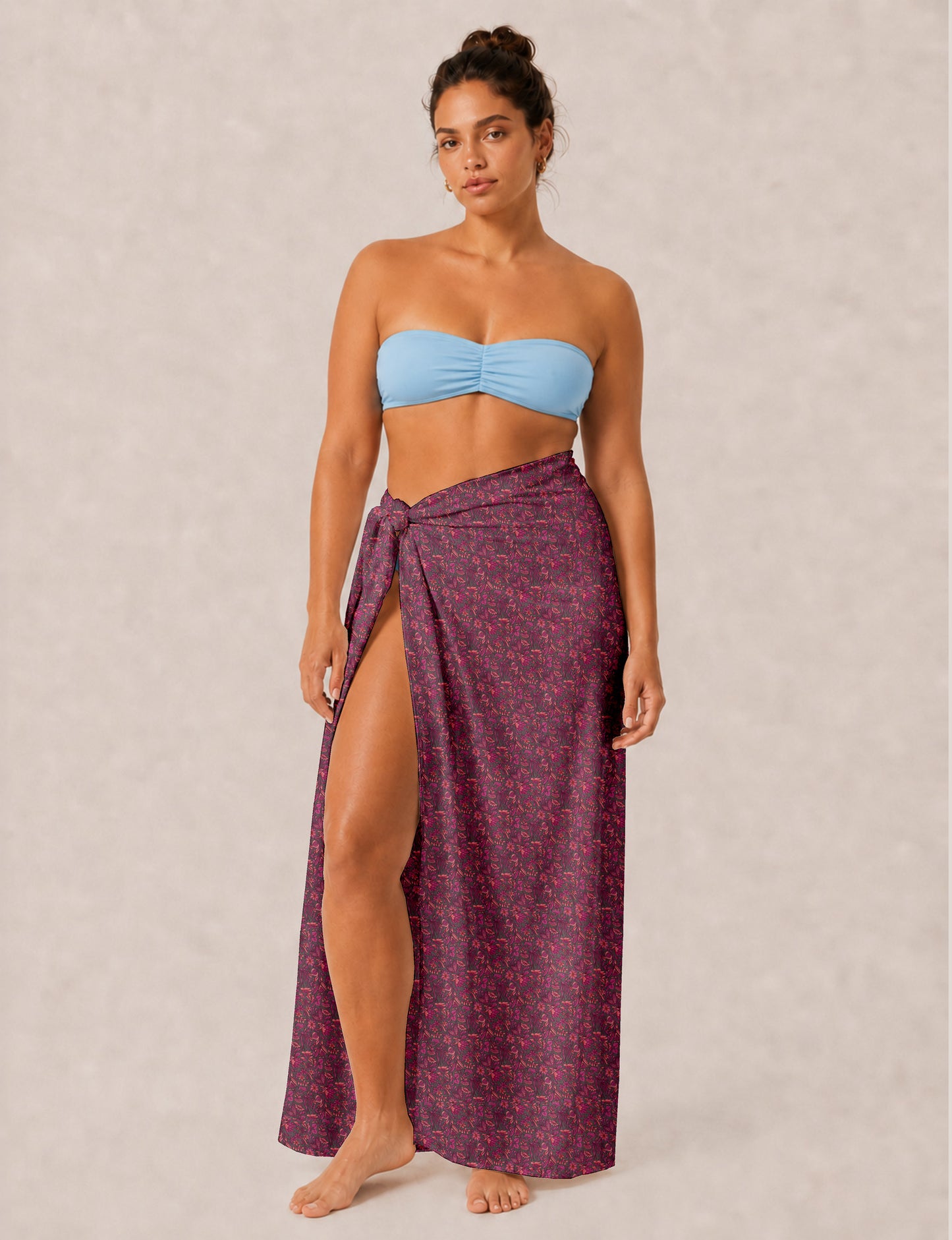 Explore sustainable elegance with our PAREO – a versatile piece for conscious fashion enthusiasts. More than an accessory, it's a statement of ethical clothing and green fashion. Ideal for getaways, this wrap-around works as a coverup, turban, or throw, showcasing our commitment to slow fashion, upcycled garments, and eco-friendly practices. Elevate your wardrobe with this eco-conscious and stylish pareo, a perfect addition to your collection of sustainable women's clothing.