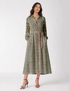 Long shirt dress - Grey Tropical