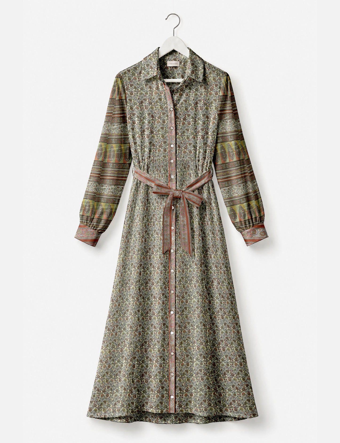 Long shirt dress - Grey Tropical