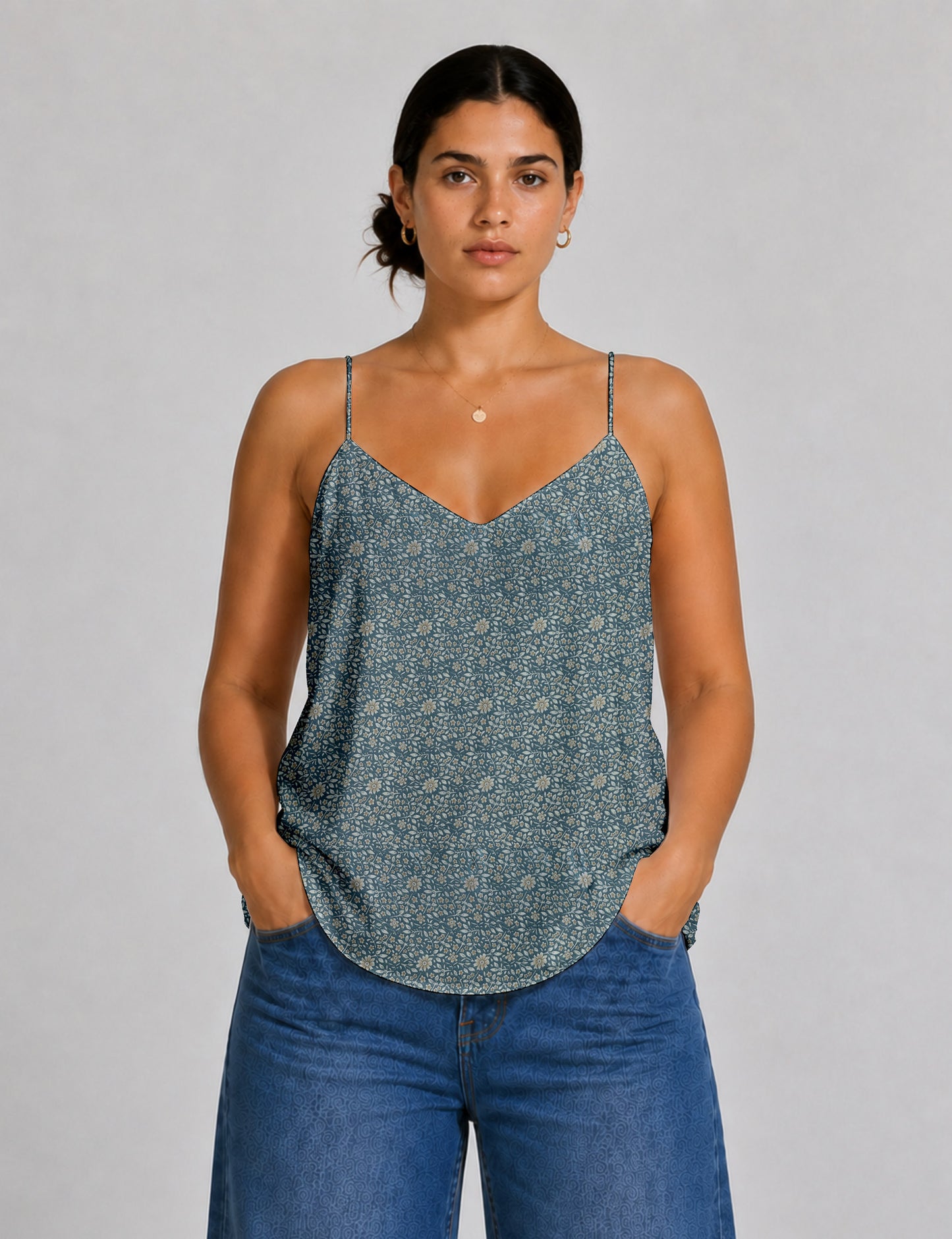 Slip top - Grey Tropical