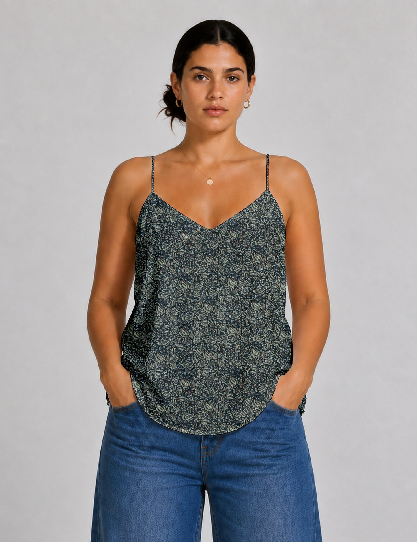 Slip top - Grey Tropical