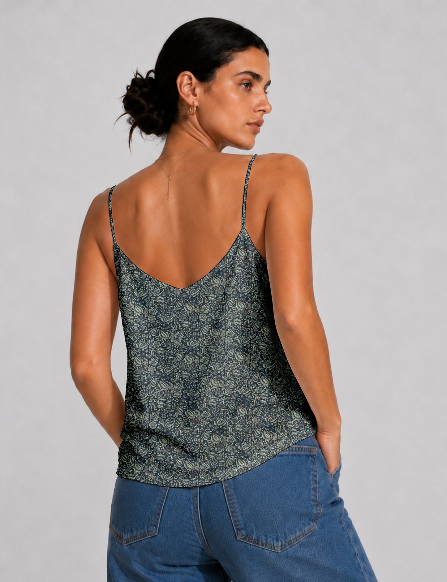 Slip top - Grey Tropical