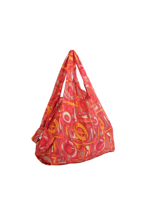 Stay eco-conscious with our Reusable Bag, handmade by Indian artisans from pre-loved saris. Silky and lightweight, this foldaway bag is perfect for your on-the-go lifestyle. Each piece is a unique statement of ethical fashion, embracing sustainability and style.