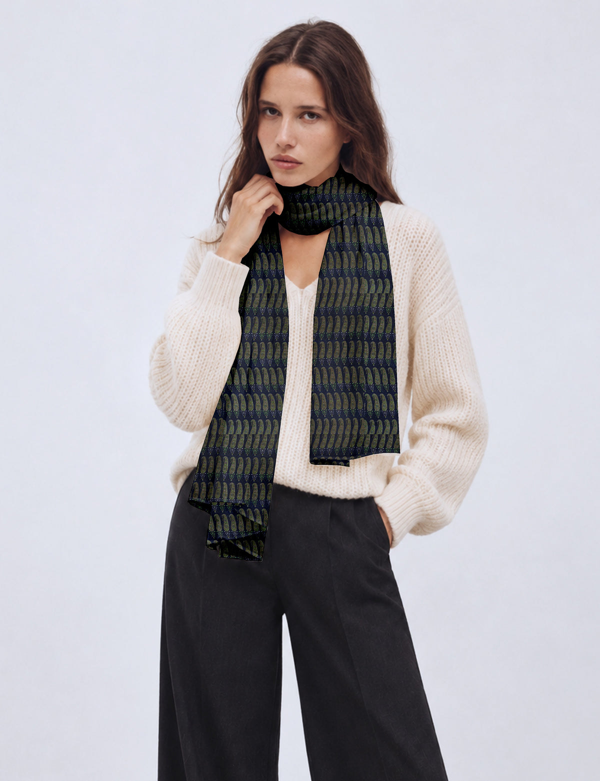 Wrap yourself in style with our printed rectangular stole, designed for neck, shoulders, or waist. Ethically crafted and embracing sustainability, this versatile accessory is a perfect addition to your wardrobe. Experience the beauty of eco-friendly fashion with our conscious clothing collection.
