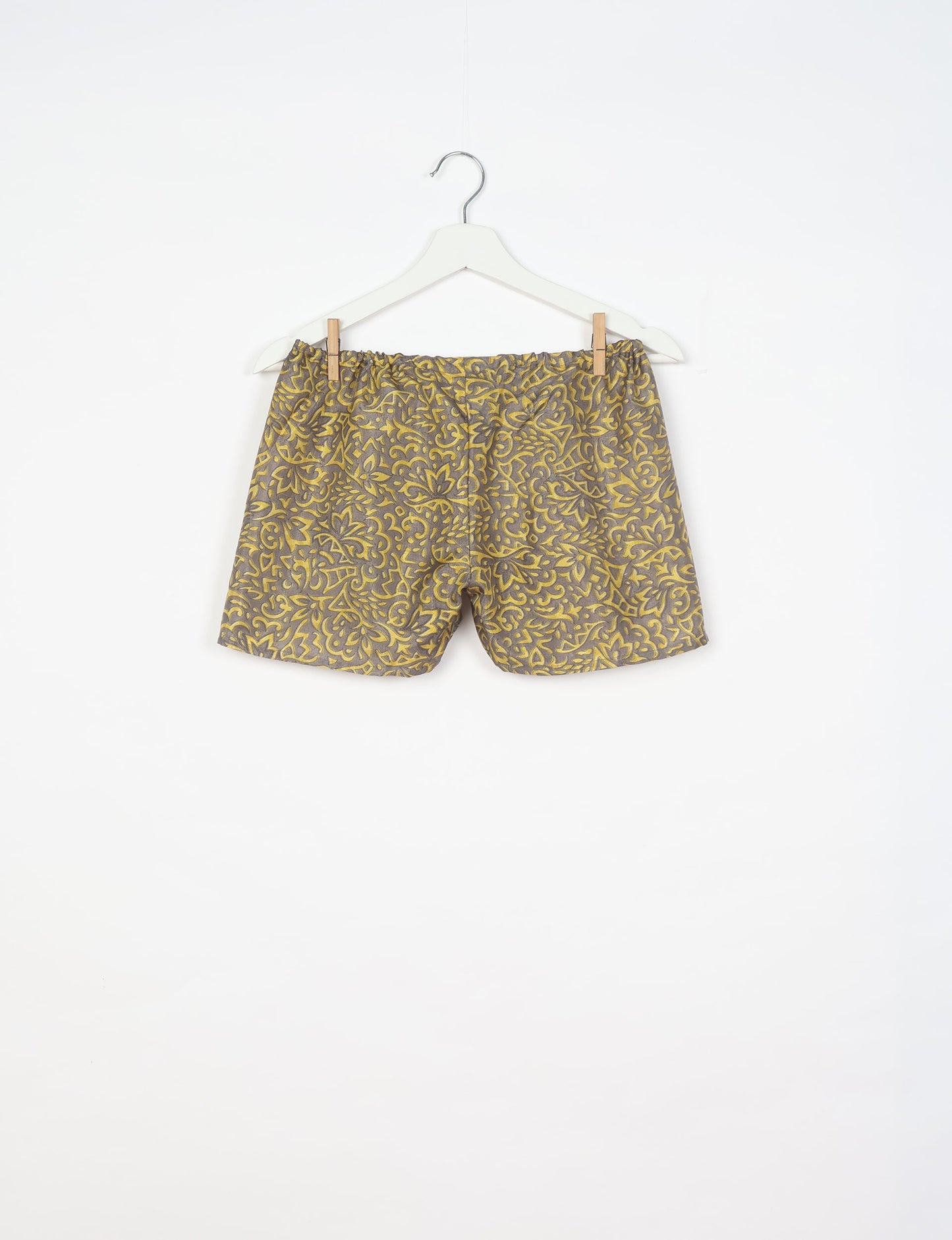 Elevate your wardrobe with our eco-friendly shorts. The all-around elastic waist and drawstring tie provide comfort and style. Crafted with ethical and sustainable practices, these shorts redefine green fashion, making them a perfect addition to your conscious clothing collection.