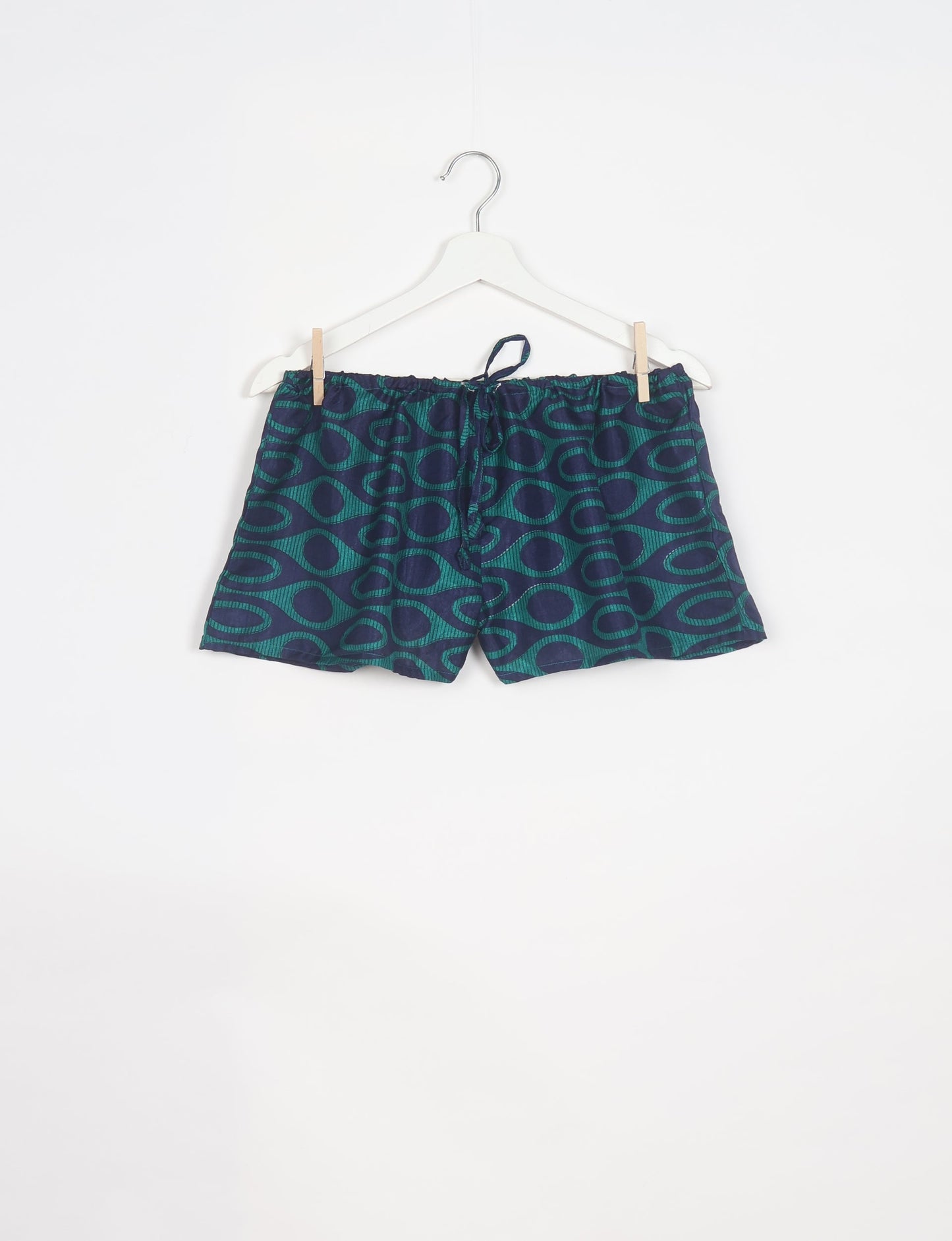 Elevate your wardrobe with our eco-friendly shorts. The all-around elastic waist and drawstring tie provide comfort and style. Crafted with ethical and sustainable practices, these shorts redefine green fashion, making them a perfect addition to your conscious clothing collection.