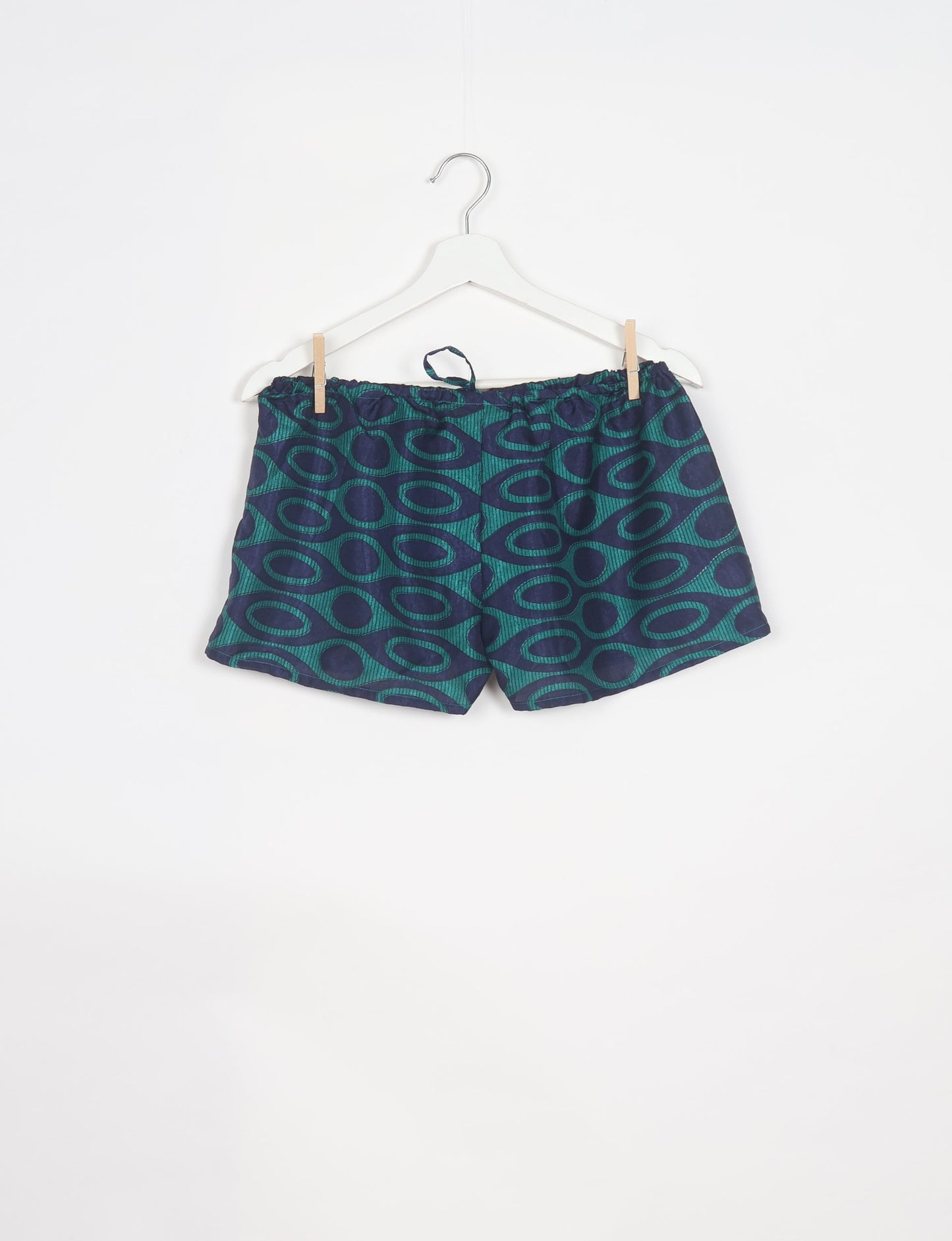 Elevate your wardrobe with our eco-friendly shorts. The all-around elastic waist and drawstring tie provide comfort and style. Crafted with ethical and sustainable practices, these shorts redefine green fashion, making them a perfect addition to your conscious clothing collection.
