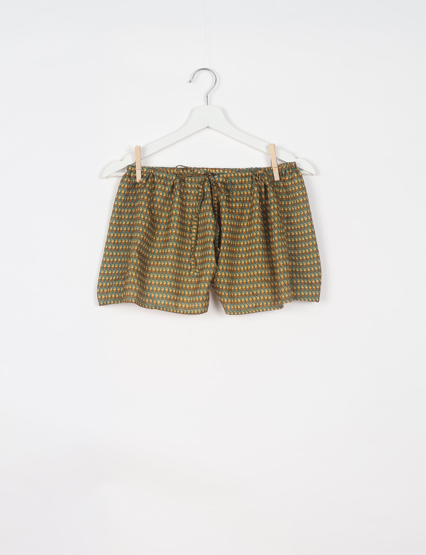 Elevate your wardrobe with our eco-friendly shorts. The all-around elastic waist and drawstring tie provide comfort and style. Crafted with ethical and sustainable practices, these shorts redefine green fashion, making them a perfect addition to your conscious clothing collection.