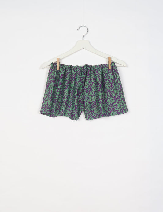 Elevate your wardrobe with our eco-friendly shorts. The all-around elastic waist and drawstring tie provide comfort and style. Crafted with ethical and sustainable practices, these shorts redefine green fashion, making them a perfect addition to your conscious clothing collection.