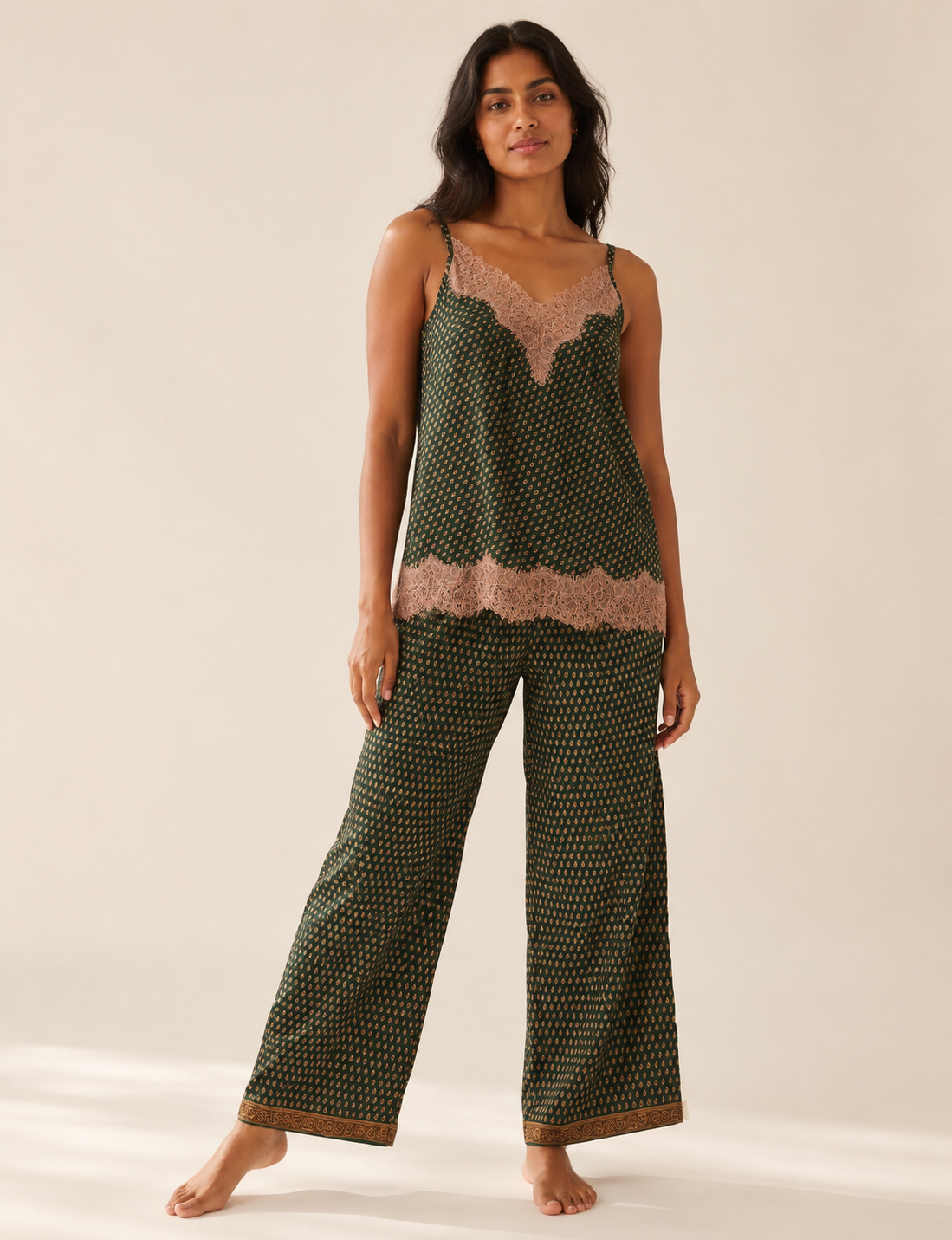Discover the epitome of ethical sleepwear with our PJ Set Long – a blend of comfort, sustainability, and chic design. Crafted by skilled Mumbai artisans from upcycled saris, these pajamas redefine eco-friendly fashion, offering a conscious choice for your wardrobe.