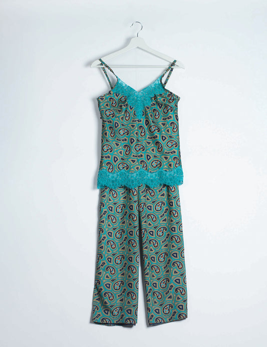 Pj Set Long - Green Organic