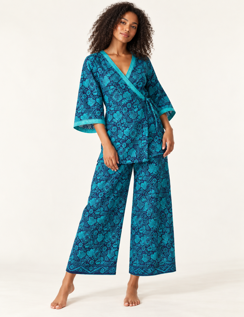 Tunic Set - Blue Tropical