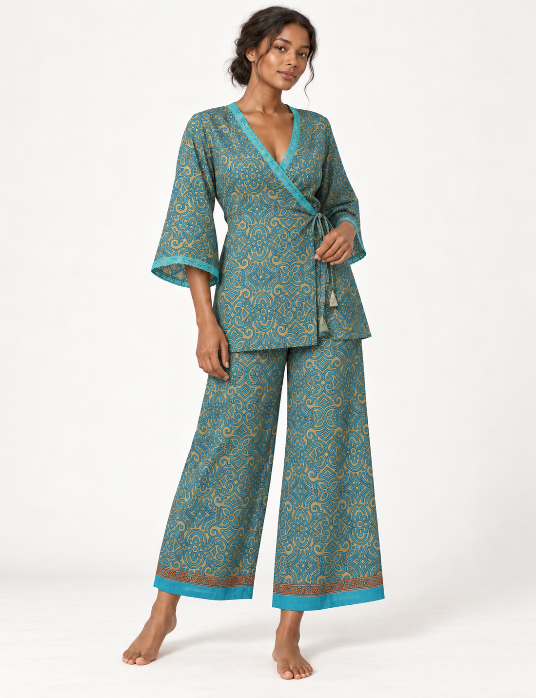 Tunic Set - Blue Tropical