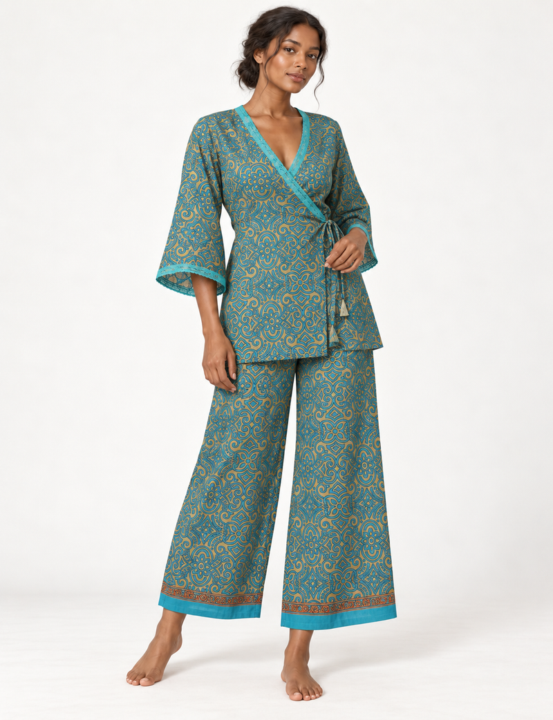 Tunic Set - Blue Tropical