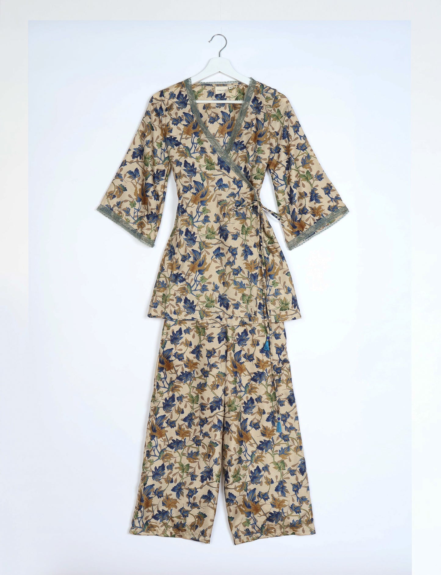 Tunic Set - Beige Leaves