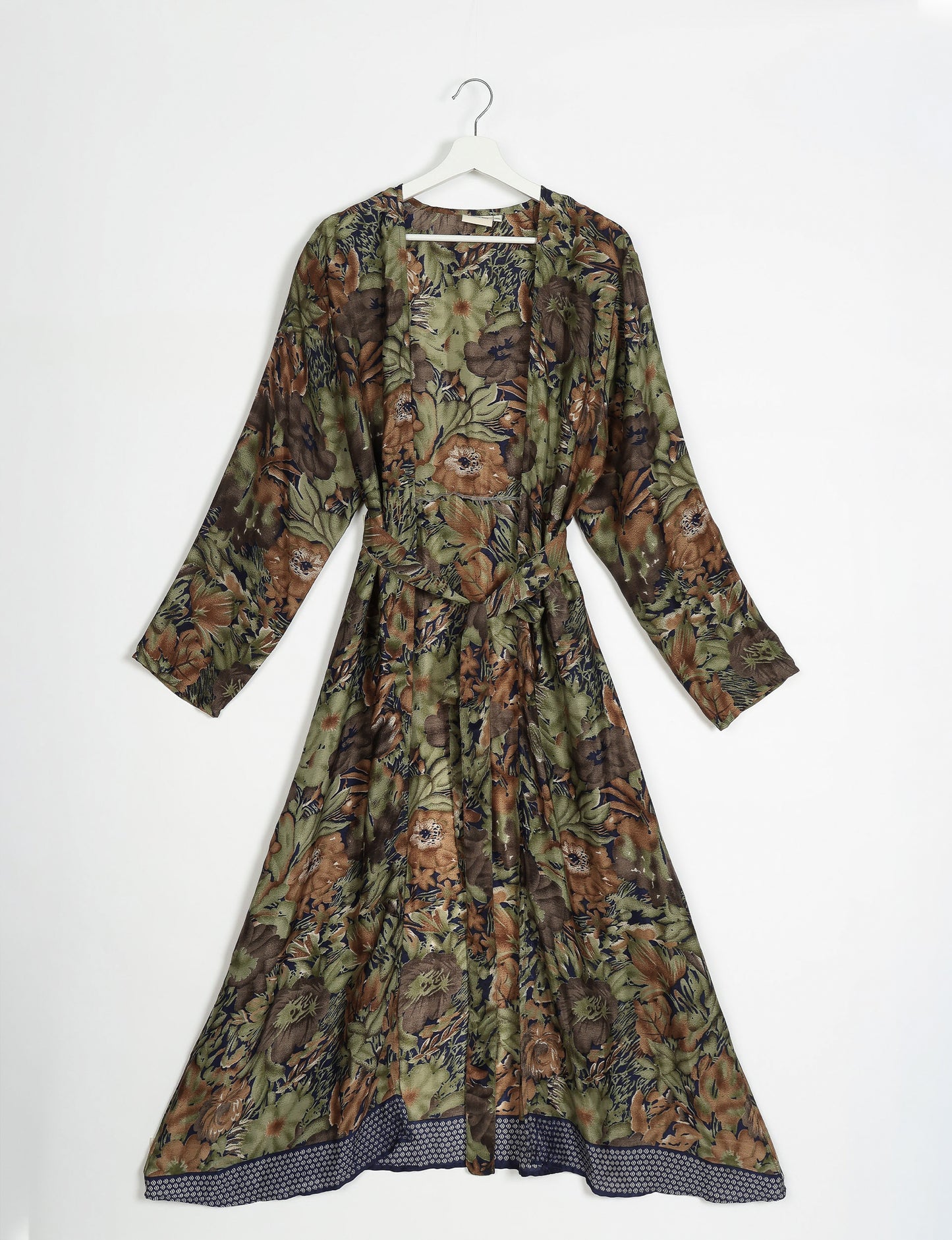 Beach Robe - Green Floral