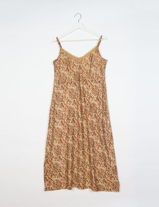 Spaghetti strap dress made from sustainable materials, embodying ethical fashion principles. Ideal for eco-friendly travelers seeking laid-back style.